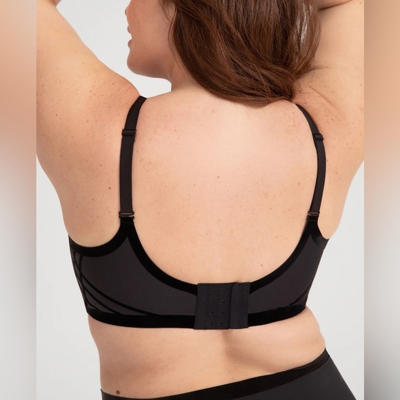 Honeylove Silhouette Bra in Black sexy velvet Size 1X - Picture 6 of 14